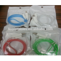 Hot sale 1M usb cable with led light for mobile phone data and power transfer